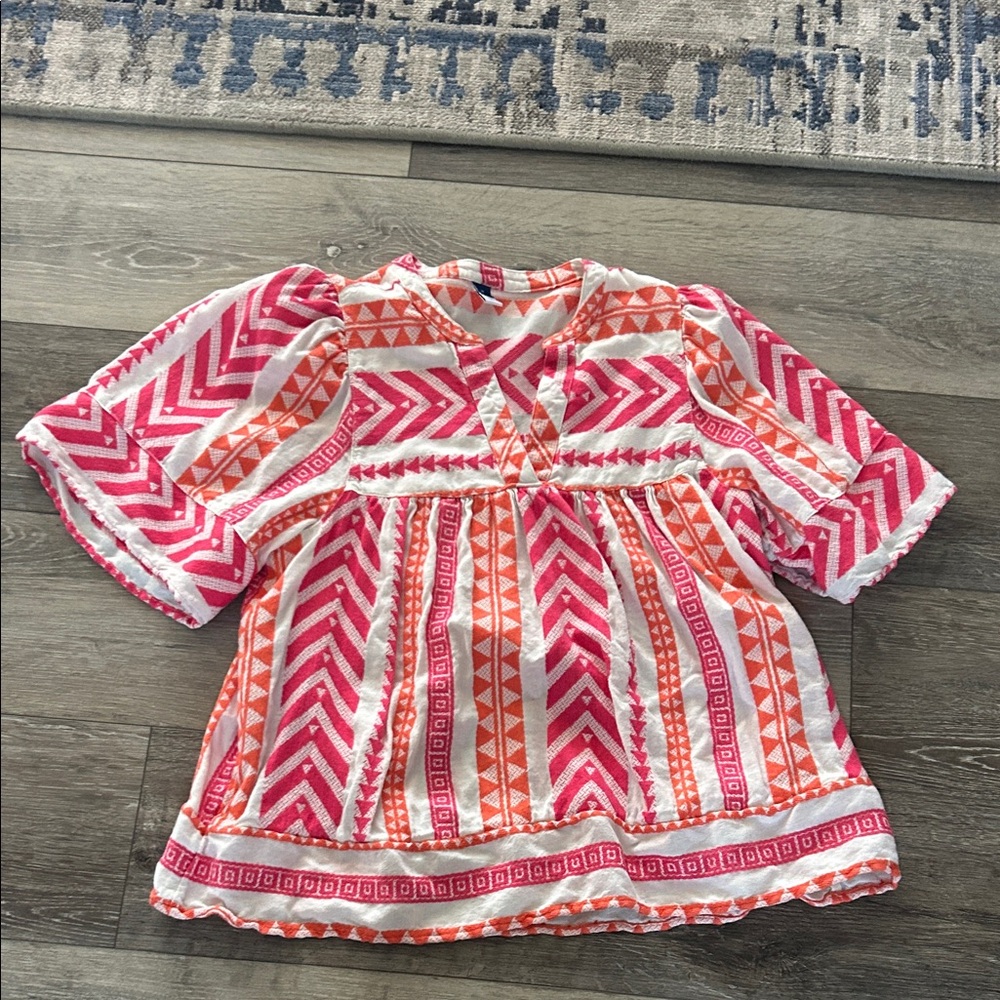 Old Navy Pink and Orange Kids Blouse